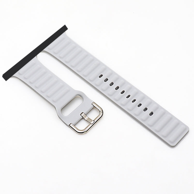 Silicone Replacement Strap Watchband, For Apple Watch Ultra 49mm / Series 8&7 45mm / SE 2&6&SE&5&4 44mm / 3&2&1 42mm, For Apple Watch Series 8&7 41mm / SE 2&6&SE&5&4 40mm / 3&2&1 38mm