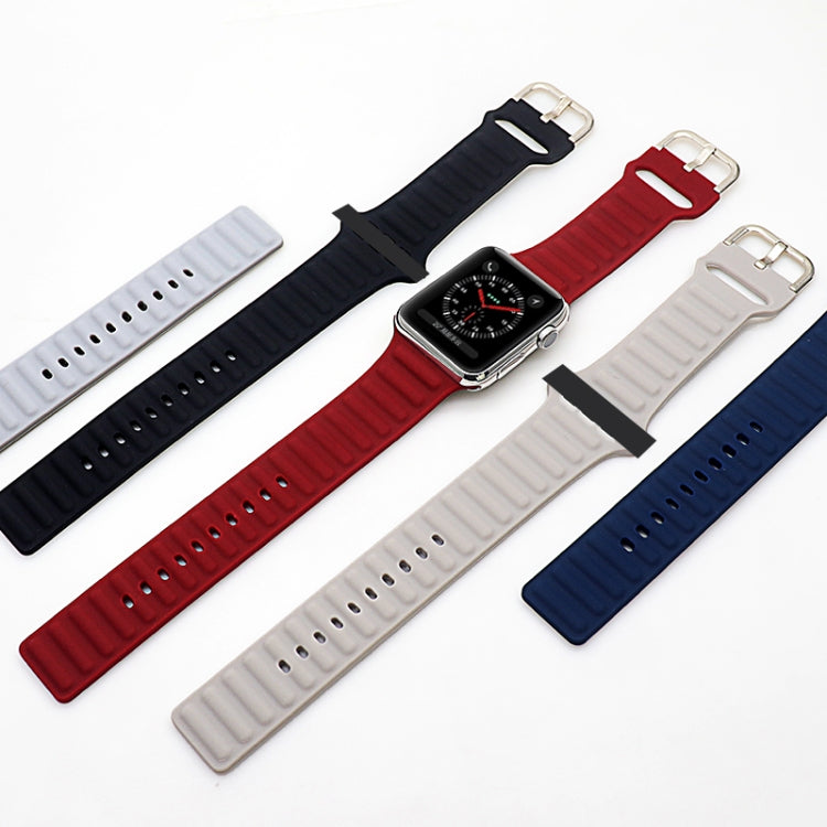 Silicone Replacement Strap Watchband, For Apple Watch Ultra 49mm / Series 8&7 45mm / SE 2&6&SE&5&4 44mm / 3&2&1 42mm, For Apple Watch Series 8&7 41mm / SE 2&6&SE&5&4 40mm / 3&2&1 38mm