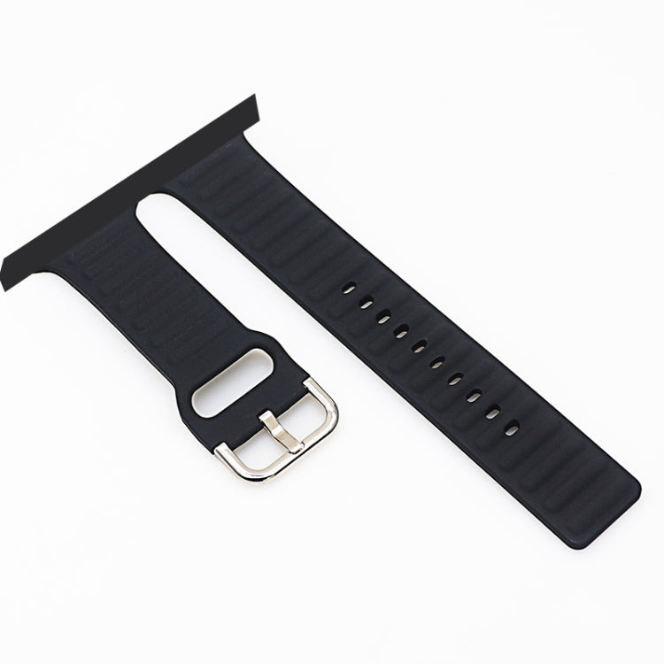 Silicone Replacement Strap Watchband, For Apple Watch Ultra 49mm / Series 8&7 45mm / SE 2&6&SE&5&4 44mm / 3&2&1 42mm, For Apple Watch Series 8&7 41mm / SE 2&6&SE&5&4 40mm / 3&2&1 38mm