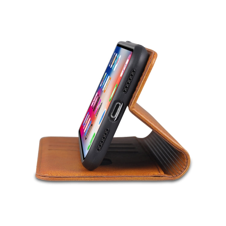 AZNS Magnetic Calf Texture Horizontal Flip Leather Case with Card Slots & Holder & Wallet For iPhone X / XS, For iPhone X / XS