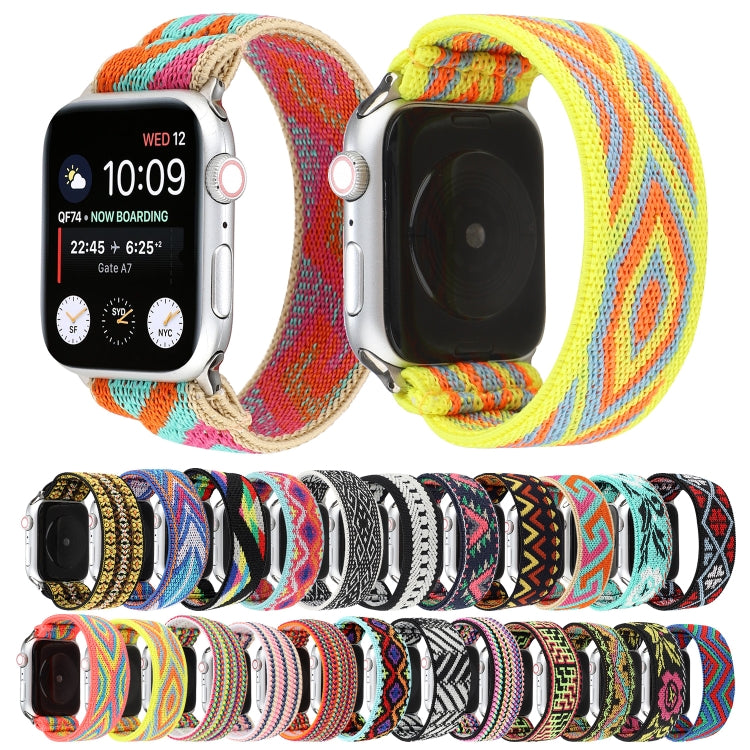 Nylon Replacement Strap Watchband, For Apple Watch Series  7  45mm / & 6 & SE & 5 & 4 44mm