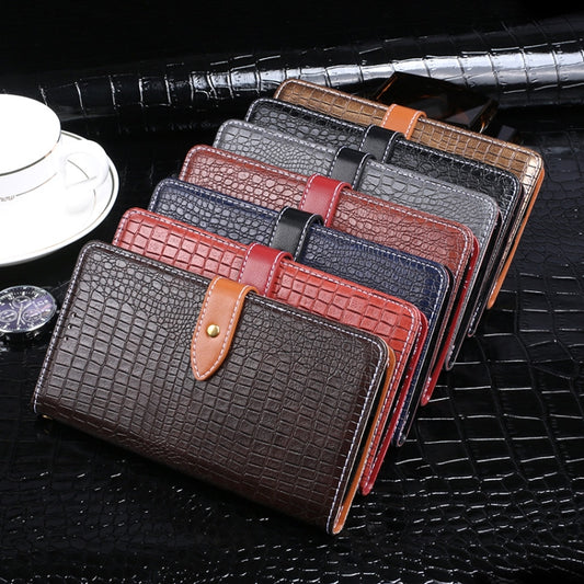 Side profile showing thickness and crocodile texture detail on iPhone 12 case