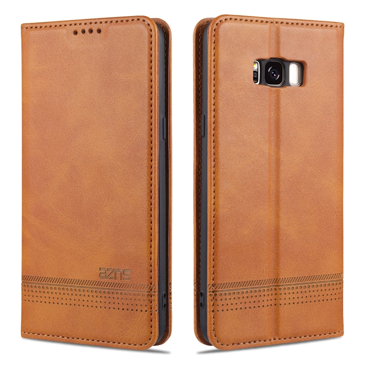 AZNS Magnetic Calf Texture Horizontal Flip Leather Case with Card Slots & Holder & Wallet, For Samsung Galaxy S8, For Samsung Galaxy S8+, For Samsung Galaxy S9, For Samsung Galaxy S9+
