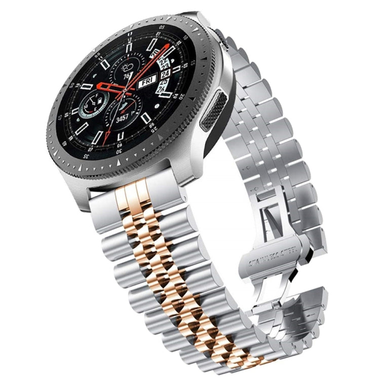 Five Beads Steel Replacement Strap Watchband, 20mm For Samsung Galaxy Watch 3 41mm, 22mm For Samsung Galaxy Watch 3 45mm, 20mm For Amazfit GTR 2 / Amazfit GTR 47mm, 22mm For Amazfit GTR 42mm