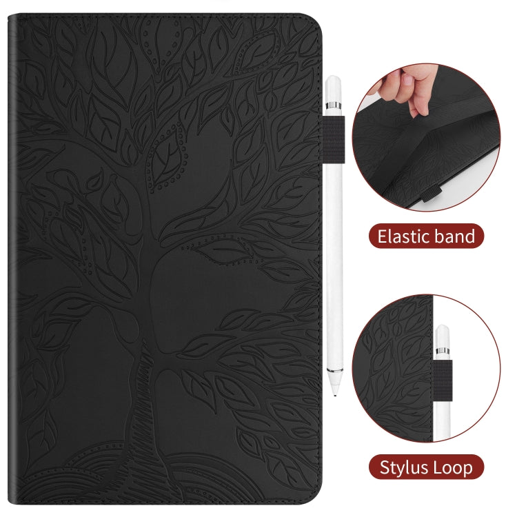 Life Tree Series Horizontal Flip Leather Case with Holder & Card Slots & Pen Slot & Sleep / Wake-up Function