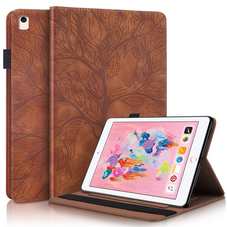Life Tree Series Horizontal Flip Leather Case with Holder & Card Slots & Pen Slot & Sleep / Wake-up Function