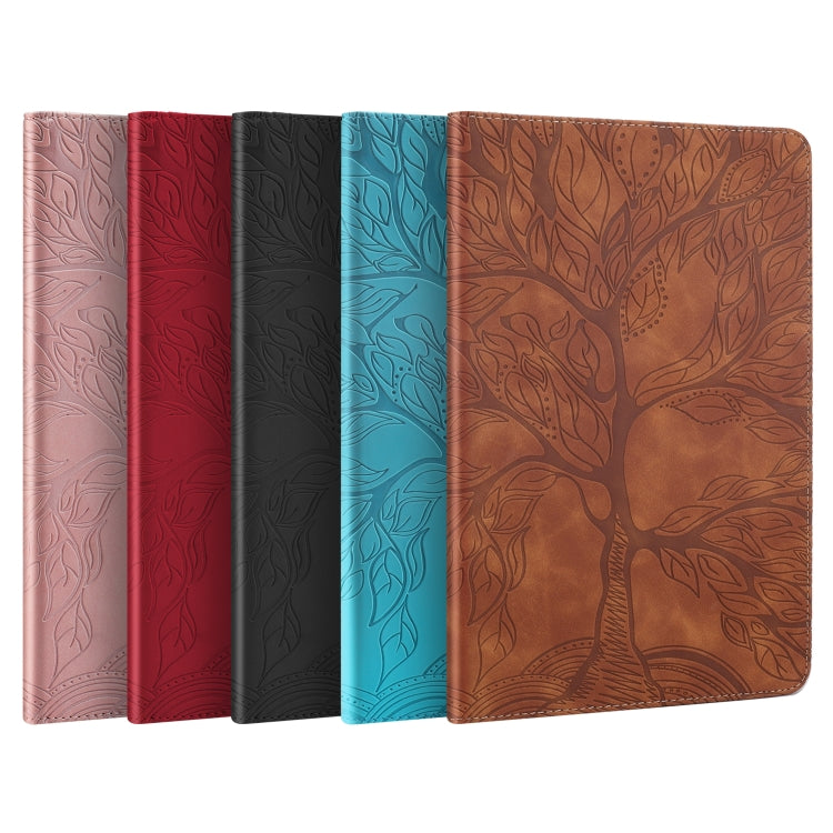 Life Tree Series Horizontal Flip Leather Case with Holder & Card Slots & Pen Slot & Sleep / Wake-up Function