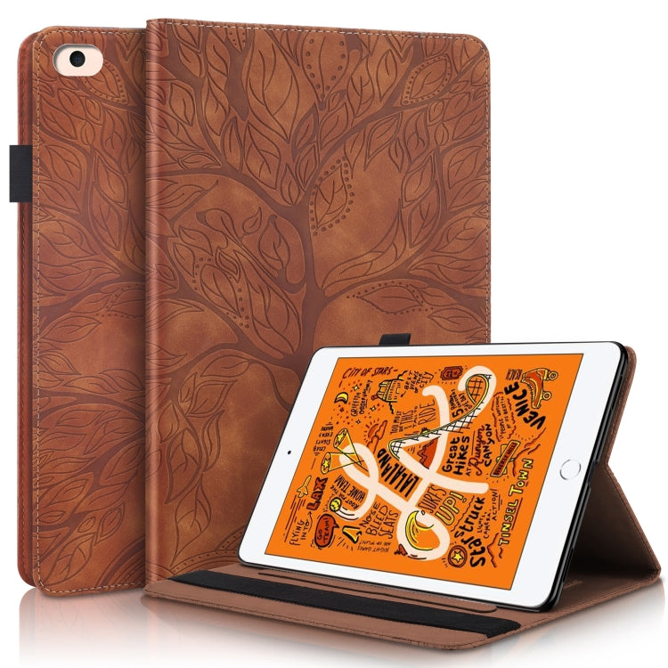 Life Tree Series Horizontal Flip Leather Case with Holder & Card Slots & Pen Slot & Sleep / Wake-up Function
