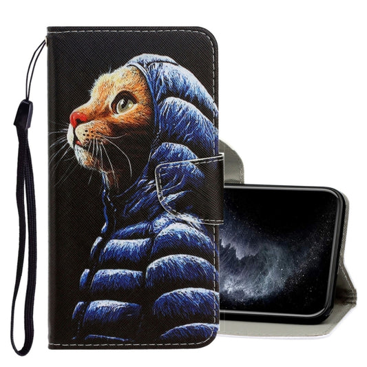 3D colored drawing iPhone 12 mini leather flip case with card holder wallet