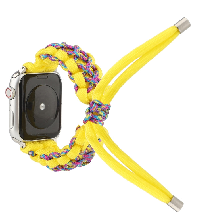 Braided Umbrella Cord Strap, For Apple Series 7 41mm / 6 & SE & 5 & 4 40mm / 3 & 2 & 1 38mm, For Apple Series 7 45mm / 6 & SE & 5 & 4 44mm / 3 & 2 & 1 42mm