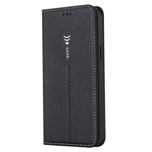 Horizontal flip protective case for iPhone 12 Pro Max, GEBEI premium PU leather design