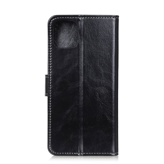 Textured leather phone case with integrated photo frame pocket and magnetic closure