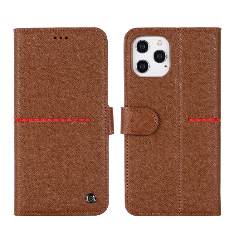 GEBEI Top-grain Leather Horizontal Flip Protective Case with Holder & Card Slots & Wallet & Photo Frame
