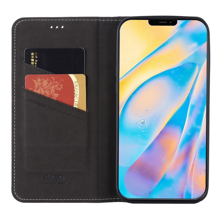 GEBEI Top-grain Leather Horizontal Flip Protective Case with Holder & Card Slots