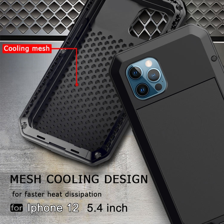 Shockproof Waterproof Silicone + Zinc Alloy Protective Case, For iPhone 12 / 12 Pro