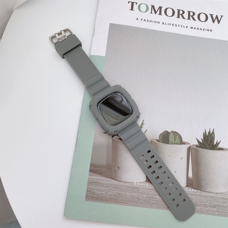 For Fitbit Versa 3 3D Silicone Integrated Replacement Strap Watchband