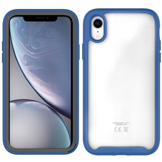 Deep blue starry night pattern iPhone XR case back cover showing durable construction