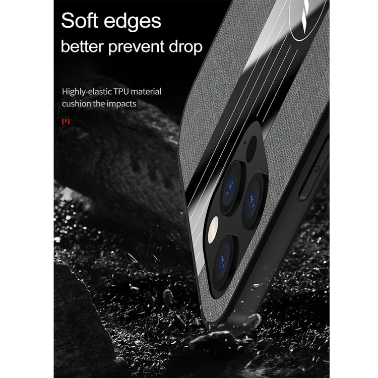 XINLI Stitching Cloth Textue Shockproof TPU Protective Case with Ring Holder
