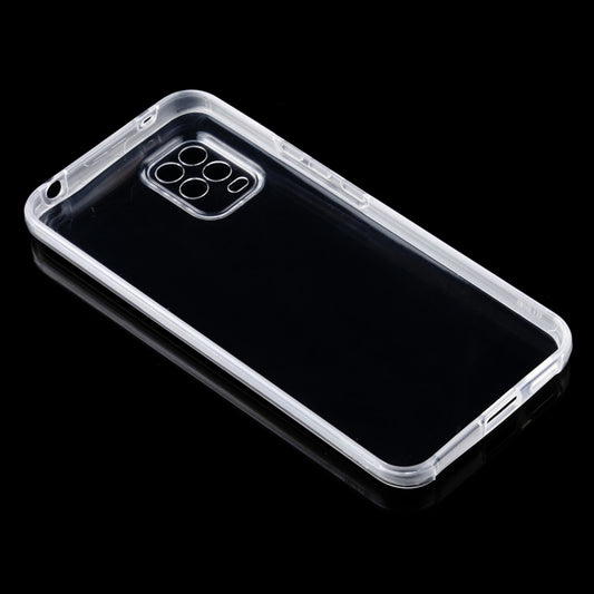 Clear hard plastic back with soft TPU bumper edges, all-inclusive design for Redmi Note 9