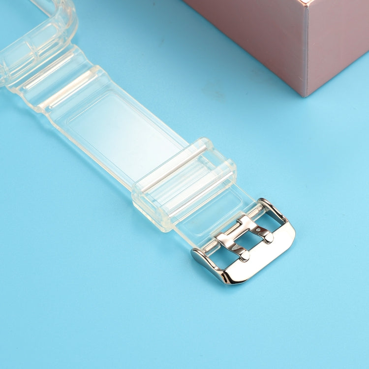 Transparent TPU Integrated Replacement Watch Strap, For Apple Watch Series 8&7 41mm / SE 2&6&SE&5&4 40mm / 3&2&1 38mm, For Apple Watch Series 7 41mm / 6 & SE & 5 & 4 40mm / 3 & 2 & 1 38mm�����������������������������������������������������������������...