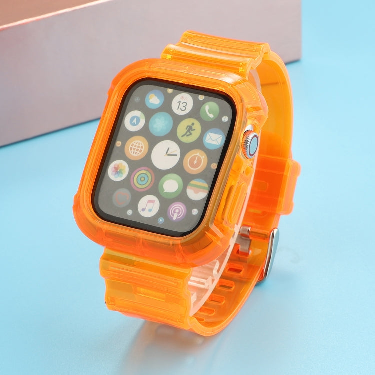 Transparent TPU Integrated Replacement Watch Strap, For Apple Watch Series 8&7 41mm / SE 2&6&SE&5&4 40mm / 3&2&1 38mm, For Apple Watch Series 7 41mm / 6 & SE & 5 & 4 40mm / 3 & 2 & 1 38mm�����������������������������������������������������������������...
