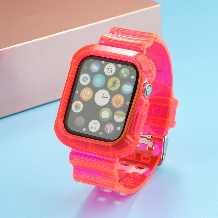 Transparent TPU Integrated Replacement Watch Strap, For Apple Watch Series 8&7 41mm / SE 2&6&SE&5&4 40mm / 3&2&1 38mm, For Apple Watch Series 7 41mm / 6 & SE & 5 & 4 40mm / 3 & 2 & 1 38mm�����������������������������������������������������������������...