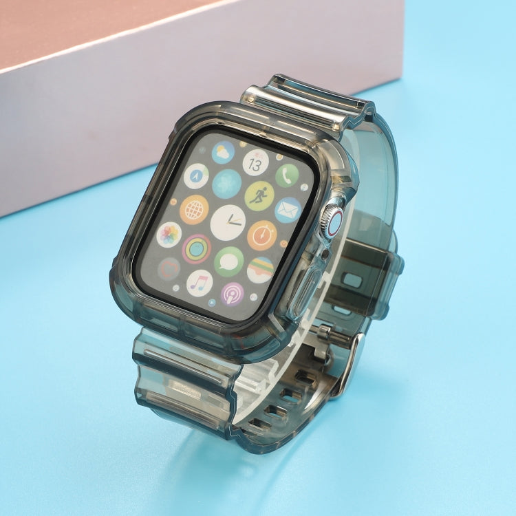 Transparent TPU Integrated Replacement Watch Strap, For Apple Watch Series 8&7 41mm / SE 2&6&SE&5&4 40mm / 3&2&1 38mm, For Apple Watch Series 7 41mm / 6 & SE & 5 & 4 40mm / 3 & 2 & 1 38mm�����������������������������������������������������������������...