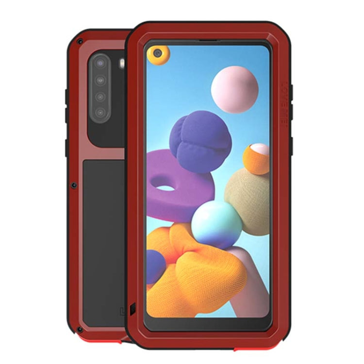 LOVE MEI Metal Shockproof Waterproof Dustproof Protective Case with Glass