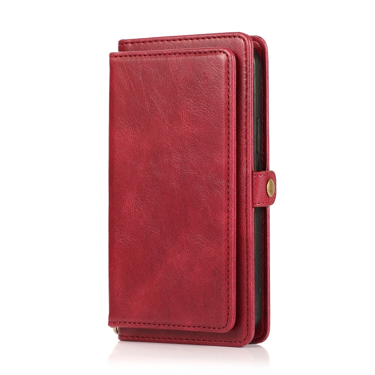 Multiple Card Slots Detachable Magnetic Horizontal Flip Leather Case with Card Slots & Holder & Wallet