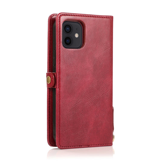iPhone 12 mini magnetic wallet case showing interior card slot organization and storage