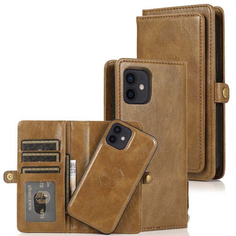 Multiple Card Slots Detachable Magnetic Horizontal Flip Leather Case with Card Slots & Holder & Wallet