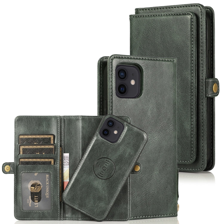 Multiple Card Slots Detachable Magnetic Horizontal Flip Leather Case with Card Slots & Holder & Wallet