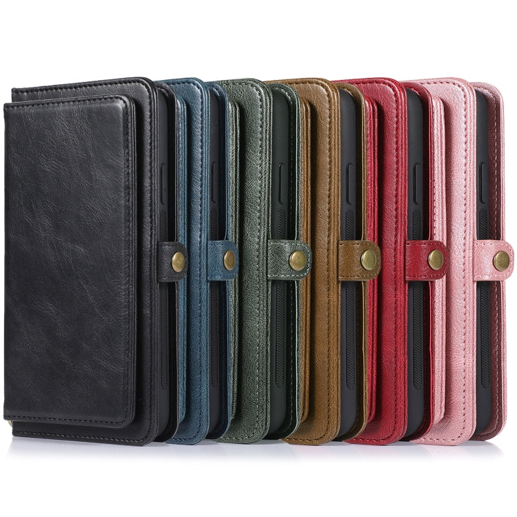 Multiple Card Slots Detachable Magnetic Horizontal Flip Leather Case with Card Slots & Holder & Wallet