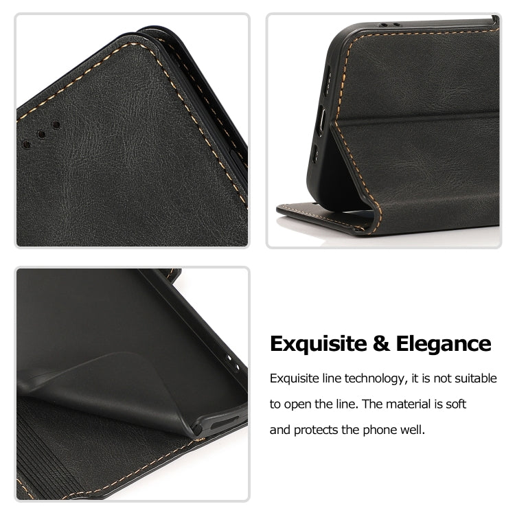 Retro Magnetic Closing Clasp Horizontal Flip Leather Case with Holder & Card Slots & Photo Frame & Wallet