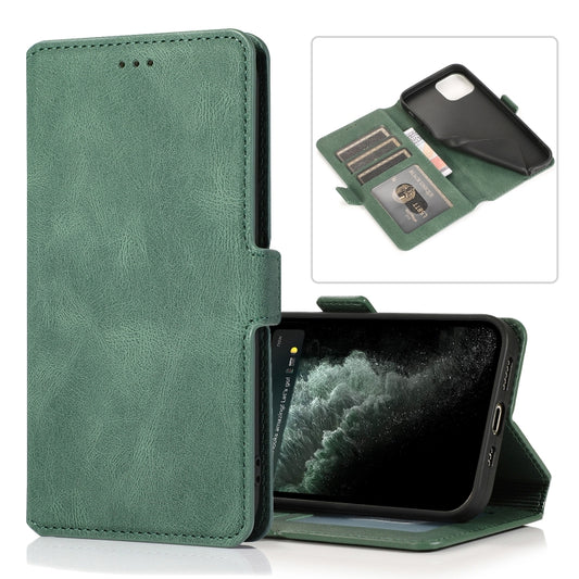 Retro magnetic leather flip case for iPhone 12 Pro with card slots and wallet functionality