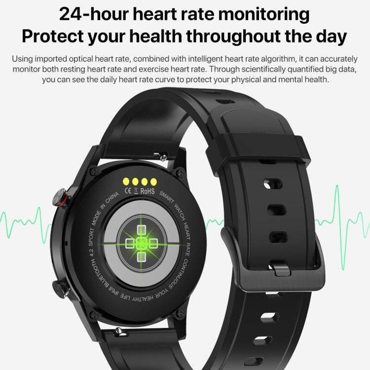 1.3 inch Touch Screen Dual-mode Bluetooth Smart Watch, Support Sleep Monitor / Heart Rate Monitor / Blood Pressure Monitoring, Silver Milanese Strap