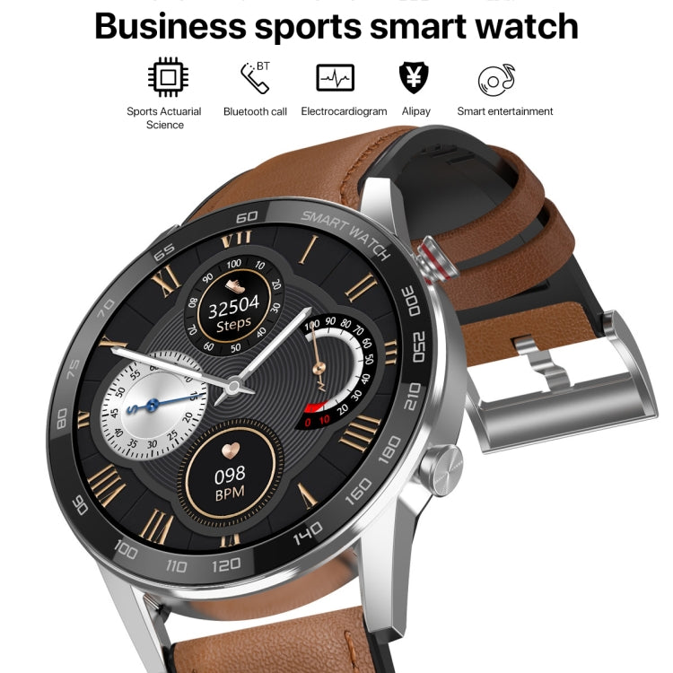 1.3 inch Touch Screen Dual-mode Bluetooth Smart Watch, Support Sleep Monitor / Heart Rate Monitor / Blood Pressure Monitoring, Silver Milanese Strap