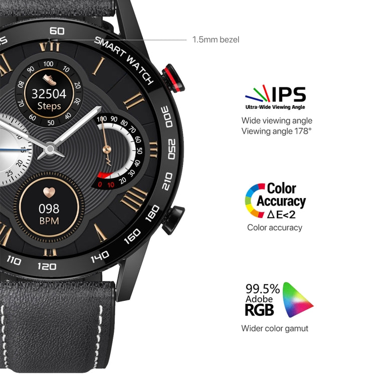 1.3 inch Touch Screen Dual-mode Bluetooth Smart Watch, Support Sleep Monitor / Heart Rate Monitor / Blood Pressure Monitoring, Silver Milanese Strap