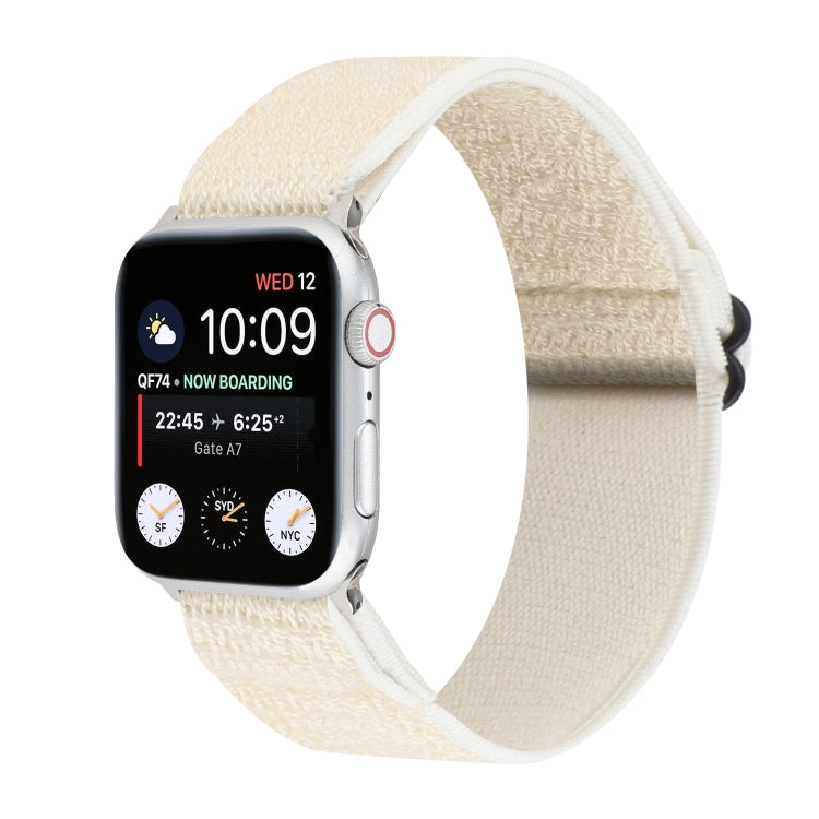 Solid Color Nylon Watchband For Apple Watch Series 6 & SE & 5 & 4 40mm / 3 & 2 & 1 38mm, For Apple Watch Series 7 41mm / 6 & SE & 5 & 4 40mm / 3 & 2 & 1 38mm