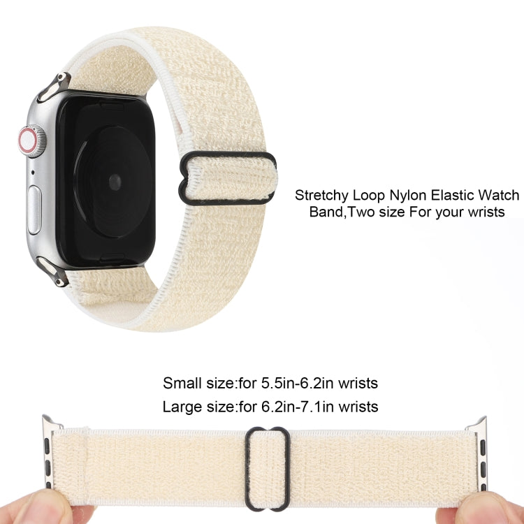 Solid Color Nylon Watchband For Apple Watch Series 6 & SE & 5 & 4 40mm / 3 & 2 & 1 38mm, For Apple Watch Series 7 41mm / 6 & SE & 5 & 4 40mm / 3 & 2 & 1 38mm