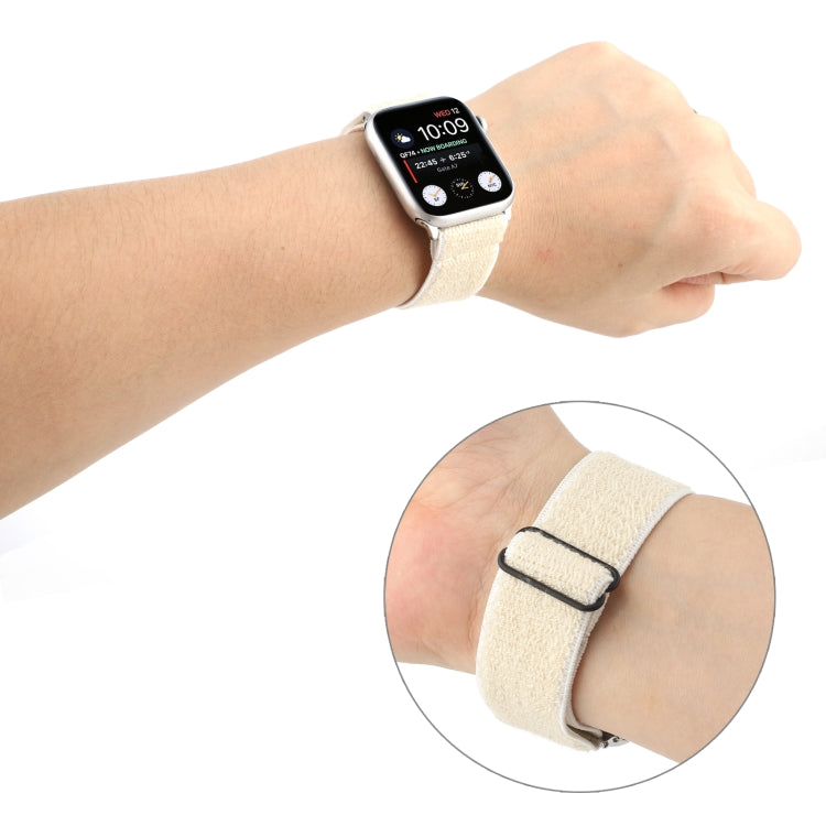 Solid Color Nylon Watchband For Apple Watch Series 6 & SE & 5 & 4 44mm / 3 & 2 & 1 42mm, For Apple Watch Series 7 45mm / 6 & SE & 5 & 4 44mm / 3 & 2 & 1 42mm