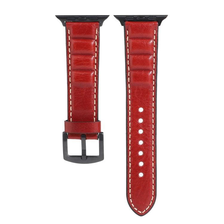 Genuine Leather Watchband For Apple Watch Series 6 & SE & 5 & 4 40mm / 3 & 2 & 1 38mm, For Apple Watch Series 7 41mm / 6 & SE & 5 & 4 40mm / 3 & 2 & 1 38mm