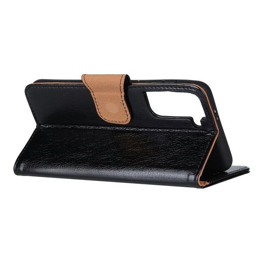 Nappa texture case for Samsung Galaxy S21 showing interior card slot organization