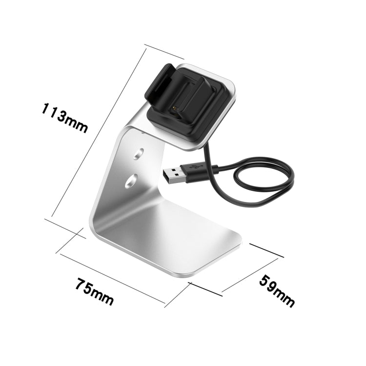 For Fitbit Charge 4 / 3 / 3 SE Universal Aluminum Alloy Charger Holder with Chip Protection, Support Fast Charging, For Fitbit Charge 4