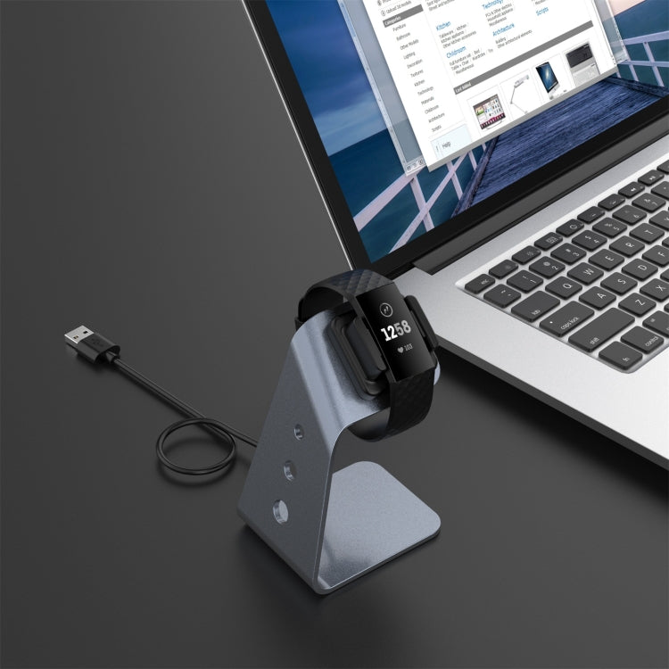 For Fitbit Charge 4 / 3 / 3 SE Universal Aluminum Alloy Charger Holder with Chip Protection, Support Fast Charging, For Fitbit Charge 4