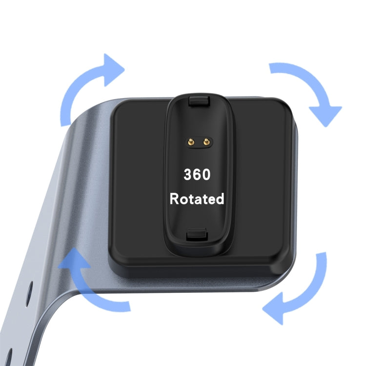 For Fitbit Inspire 2 Aluminum Alloy Charger Holder with Chip Protection, Support Fast Charging, For Fitbit Inspire 2