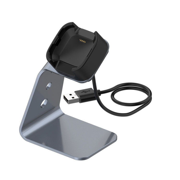 For Fitbit Versa / Versa Lite / Versa SE Universal Aluminum Alloy Charger Holder with Chip Protection, Support Fast Charging, For Fitbit Versa
