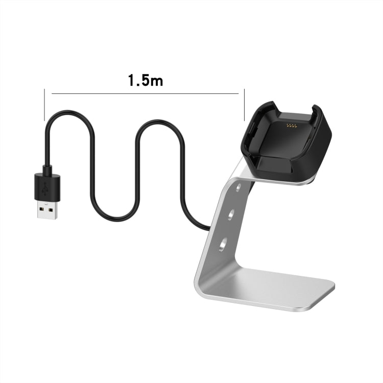 For Fitbit Versa / Versa Lite / Versa SE Universal Aluminum Alloy Charger Holder with Chip Protection, Support Fast Charging, For Fitbit Versa