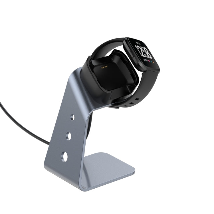 For Fitbit Versa / Versa Lite / Versa SE Universal Aluminum Alloy Charger Holder with Chip Protection, Support Fast Charging, For Fitbit Versa