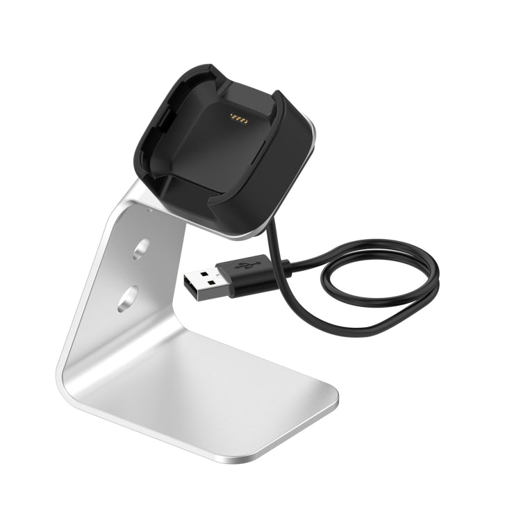 For Fitbit Versa / Versa Lite / Versa SE Universal Aluminum Alloy Charger Holder with Chip Protection, Support Fast Charging, For Fitbit Versa